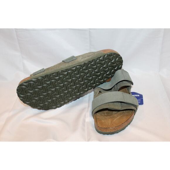 BIRKENSTOCK‎ Uji Slide Sandal Digital Thyme Green Genuine Leather Men main image 4